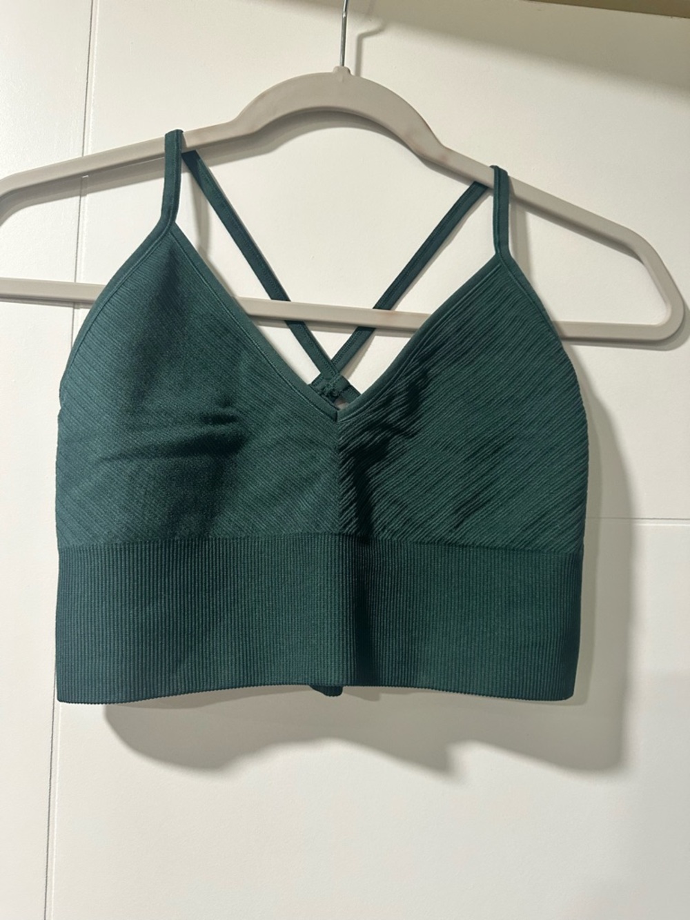 DSG Seamless Strappy Bralette in Deep Teal